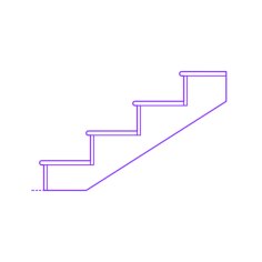 Buildings Stair Treads Risers Nosing Round Outline Svg Vector, Free Vectors File